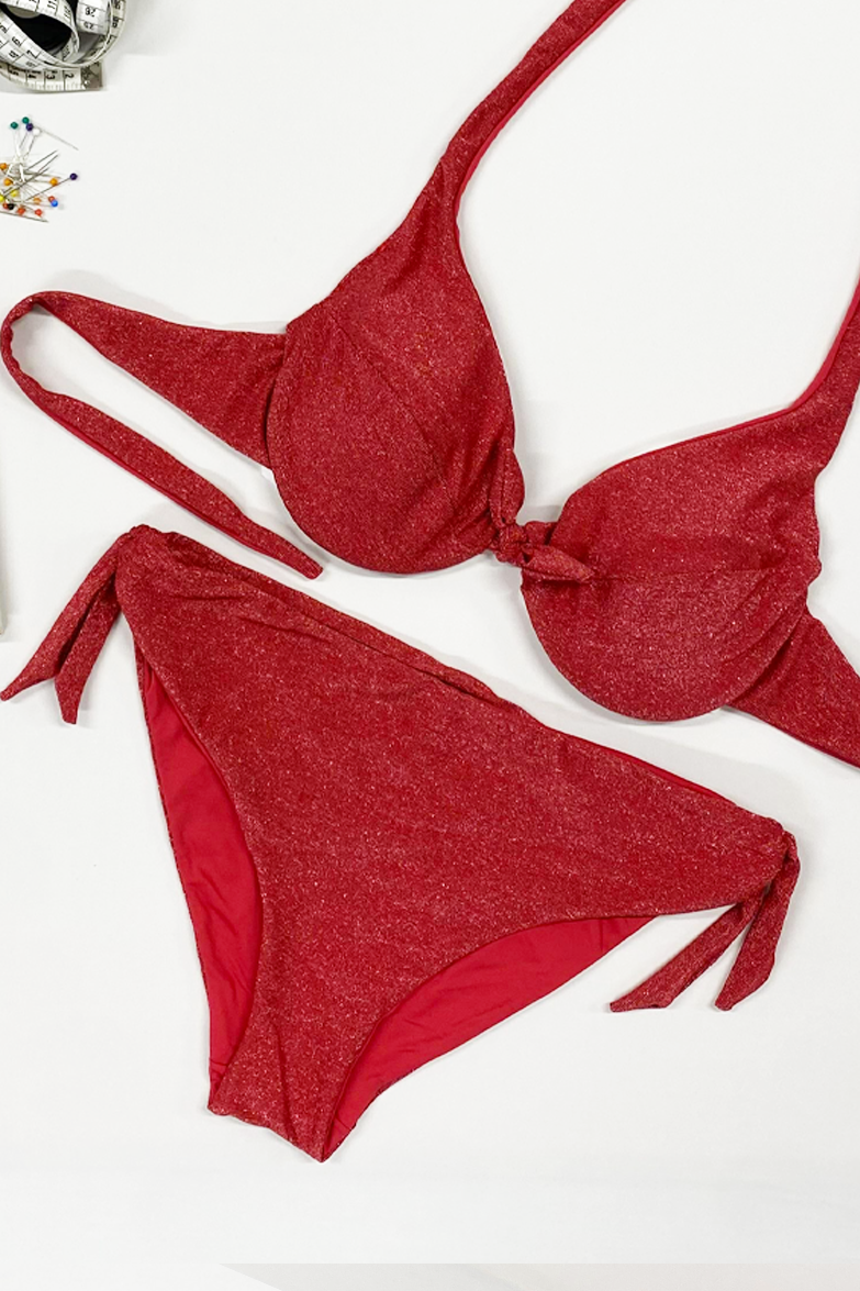 Berlino Bikini Calzedonia Rosso Calzedonia BLU CORALS Top De